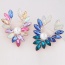 Fashion Multi-color Gemstone&oval Shape Diamond Decorated Color Matching Brooch