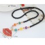 Fashion Multi-color Lip Shape Pandent Decorated Simple Sweater Necklace