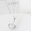 Fashion Silver Color Crown Shape Pendant Decorated Simple Long Chain Necklace