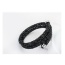 Personality Black Metal Round Decorated Pure Color Simple Bracelet