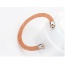 Personality Orange Metal Round Decorated Pure Color Simple Bracelet