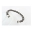 Personality Gray Metal Round Decorated Pure Color Simple Bracelet