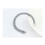 Personality White Metal Round Decorated Pure Color Simple Bracelet