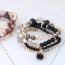 Fashion Multi-color Pearls&diamond Decorated Multi-layer Simple Bracelet