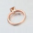 Fashion White+rose Gold Round Shape Diamond Decorated Hollow Out Design Ring