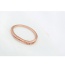 Fashion Rose Gold Diamond Decorated Irregular Shape Design Simple Ring