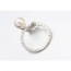 Fashion Silver Color Pearl&diamond Decorated Lamb Shape Simple Earring