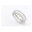 Fashion Silver Color Full Diamond Decorated Multi-layer Simple Ring