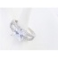 Fashion Silver Color Square Shape Diamond Decorated Hollow Out Design Ring