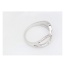 Fashion Silver Color Diamond Decorated Cross Shape Design Simple Ring