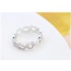 Fashion Silver Color Heart Shape Decorated Hollow Out Design Simple Ring