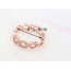 Fashion Rose Gold Heart Shape Decorated Hollow Out Design Simple Ring