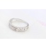 Fashion Silver Color Diamond Decorated Hollow Out Design Simple Ring