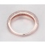 Fashion White+rose Gold Diamond Decorated Irregular Shape Design Ring
