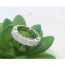 Fashion Silver Color Diamond Decorated Square Shape Design Simple Ring