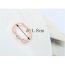 Fashion White+rose Gold Flower Decorated Hollow Out Design Simple Ring