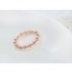 Fashion White+rose Gold Diamond Decorated Hollow Out Design Simple Ring