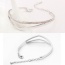 Fashion White Round Shape Diamond Decorated Hollow Out Design Bracelet