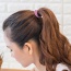 Fashion Black Round Shape Decorated Pure Color Simple Hair Band