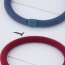 Fashion Dark Blue Round Shape Decorated Pure Color Simple Hair Band