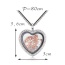 Fashion Rose Gold+white Tree&heart Shape Pendant Decorated Hollow Out Design Necklace