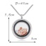 Fashion Rose Gold+white Crown&round Shape Pendant Decorated Simple Necklace