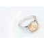 Fashion Gold Color Round Shape Diamond Decorated Color Matching Ring