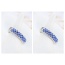 Fashion Blue Round Diamond Decorated Color Matching Design Ring