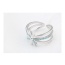 Fashion Sea Blue Diamond Decorated Hollow Out Design Simple Ring