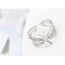 Fashion Multi-color Diamond Decorated Hollow Out Design Simple Ring
