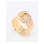 Fashion Pink Diamond Decorated Buckle Shape Design Ring