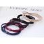 Fashion Multi-color Beads Decorated Pure Color Simple Hair Band (color Randomly)