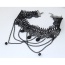 Fashion Black Choker Decorated With Chains&beads