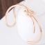Fashion Rose Gold Bowknot Shape Decorated Pure Color Opening Bracelet