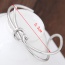 Fashion Silver Color Bowknot Shape Decorated Pure Color Opening Bracelet