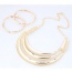 Fashion Gold Color Pure Color Decorated Multilayer Jewelry Sets