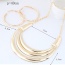 Fashion Gold Color Pure Color Decorated Multilayer Jewelry Sets