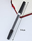 Fashion Gray Macadamn Shape Decorated Simple Gel Pen