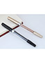 Fashion Black Macadamn Shape Decorated Simple Gel Pen