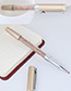 Fashion Gold Color Macadamn Shape Decorated Simple Gel Pen