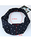 Fashion Brown Round Dot Decorated Simple Wide Hair Band