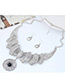 Fashion Silver Colo+black Bowknot Shape Decorated Pure Color Simple Jewelry Sets