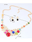 Trendy Multi-color Round Shape Diamond Decorated Hollow Out Simple Jewelry Sets