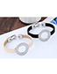 Fashion White Round Shape Decorated Color Matching Simple Bracelet