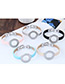 Fashion Gold Color Round Shape Decorated Color Matching Simple Bracelet