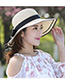 Fashion Beige Bowknot Decorated Pure Color Sunshade Beach Hat