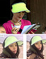 Fashion Pink Pure Color Decorated Simple Ultraviolet-proof Cap