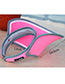 Fashion Pink Pure Color Decorated Simple Ultraviolet-proof Cap