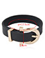 Trendy White Buckle Shape Decorated Color Matching Simple Bracelet