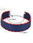 Trendy Red+blue Color Matching Decorated Simple Design Choker